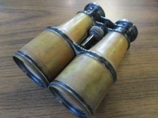 Vintage Brass Carl Zeiss " Jena Special " Binoculars - Germany