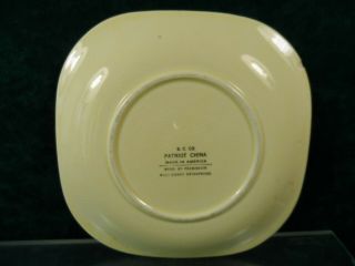 Vintage Disney Patriot China Three Little Pigs Ceramic Plate CUTE 3