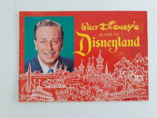Vtg 1963 Walt Disney Guide To Disneyland Ca Souvenir Booklet Book Program 1960 