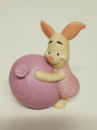 Disney Piglet Holding A Balloon From Winnie The Pooh Ceramic Bisque Figure Euc