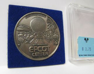 Vintage 1982 Authentic Walt Disney Prod.  World Epcot Center Medallion Token Coin