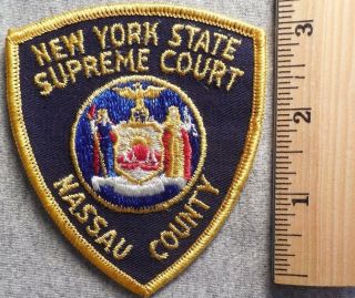 Nassau County York State Supreme Court Patch (highway Patrol,  Sheriff)