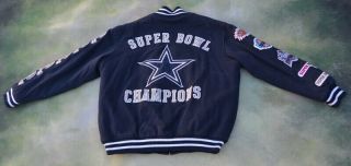 Vintage Nfl Dallas Cowboys Bowl Champions Jacket Size Xl.