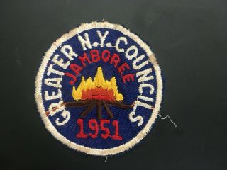 Greater N.  Y.  Councils 1951 World Jamboree Contingent Patch (?)