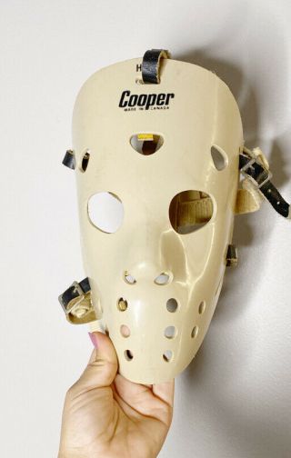 Vintage Cooper Hm 7 Jr.  Hockey Goalie Mask,  Jason,  Halloween,  1970 