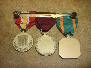 US Navy Military 3 Campaign Service Medal Bar 2