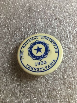 American Legion Auxiliary 1993 73rd National Convention Pinback Button - B - 2