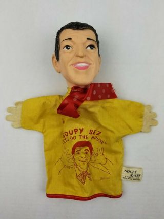 1965 Soupy Sales Hand Puppet Gund Mfg.  Co Vintage Toy Let 