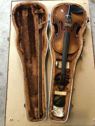 Vintage Roth Shop Adjusted 301/c Size 4/4 Violin W/ Case Bow Serial H - 02055