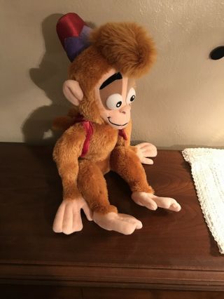 Disney Store Exclusive Plush “abu” From Aladdin.  Stuffed Animal Monkey