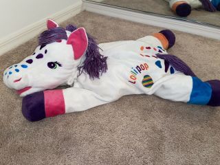Vintage Lisa Frank Lollipop Beanie Plush Jumbo Large 32” Stuffed Horse Pony 2