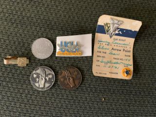 1967 World Jamboree Coin Tie Clip Coins Ucla Noac Pin Region 4 Coin Silver Artie