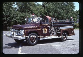 Springfield Pa 1960 Ford F Pirsch Pumper Fire Apparatus Slide