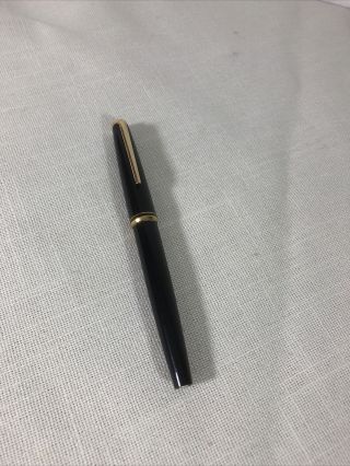 Vintage Mont Blanc Classic Fountain Pen,  Unique,  W/ 14k Gold 585 Nib