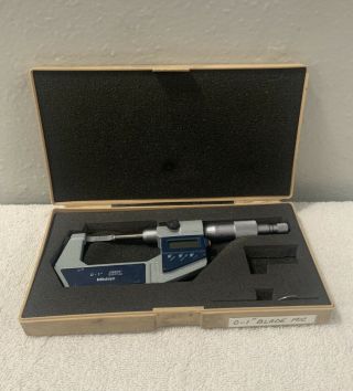 0 - 1 " Mitutoyo Vintage Precision Blade Micrometer.  00005 " Machinist Tool
