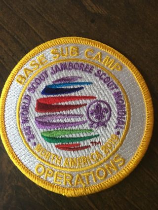 2019 World Scout Jamboree Base Camp Operations Staff Patch