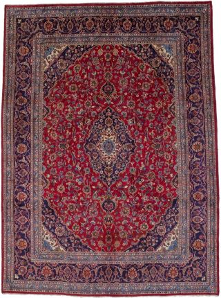 Handmade Vintage Floral Classic Red 9x13 Semi Antique Oriental Rug Home Carpet