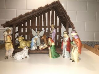 Vintage Complete Christmas Around The World Nativity Set 54 - 252 House Of Lloyd