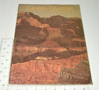 1972 Grand Canyon Souvenir Booklet Story Behind The Scenery Guide Vintage Map