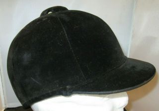 Herbert Johnson Vintage Riding Helmet Made In England - Size 7 1/8