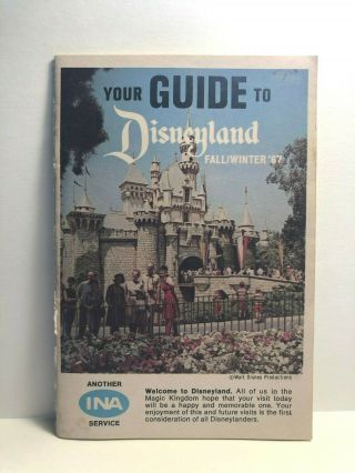 Guide To Disneyland Fall/winter 1967 Walt Disney Productions Ina