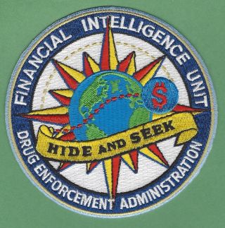 Dea Drug Enforcement Administration Financial Intelligence Unit Shoulder Patch