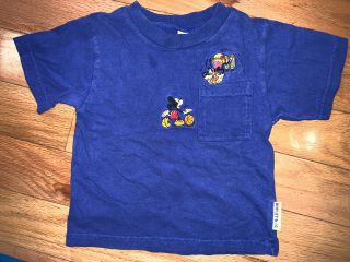 Vintage 90s Disney Mickey & Co Mickey Mouse Goofy Basketball T Shirt Kid Size 4t