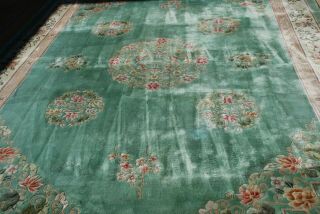 50 Year Old Chinese/wool Rug 9 X 12