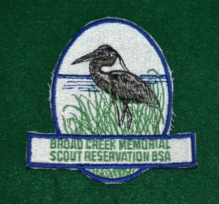 Boy Scout Camp Patch - Broad Creek Memorial Scout Reservation