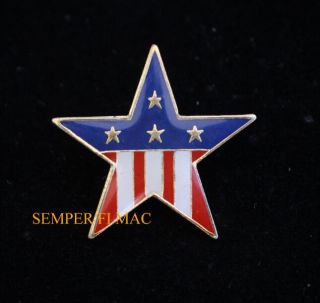 Usa Flag In Star Hat Lapel Pin Up Us Us Patriotic Washington Ny 911 Pa Gift Wow
