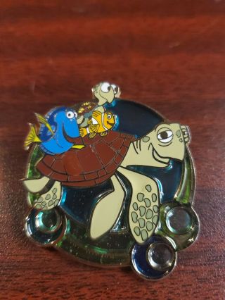 Disney Wdw Finding Nemo Dory Crush Squirt Turtle Ride Stained Glass 2004 Pin