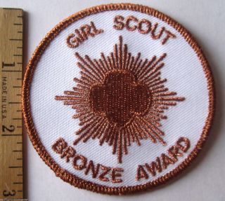Htf Girl Scout Post - 2011 Junior Bronze Award Patch Highest Earned Ages 9 - 11