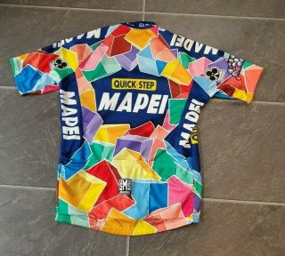 SMS Santini Vintage MAPEI Cycling JERSEY Men ' s Sz L 48 Made in Italy 2