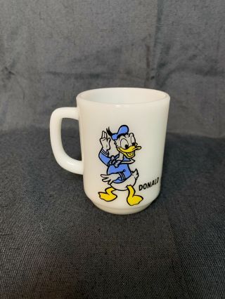 Vintage Disney Donald Duck Pepsi Anchor Hocking Mug Disney D Handle