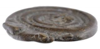Old Snake Lost Wax Gold Weight African Ghana Akan coast Ashanti brass bronze 3