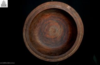 Fine Vintage Carved Massim Bowl,  Trobriand Islands,  Papua Guinea,  Png