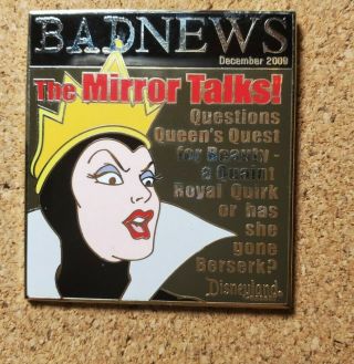 Disneyland Bad News Evil Queen Pin Limited Edition