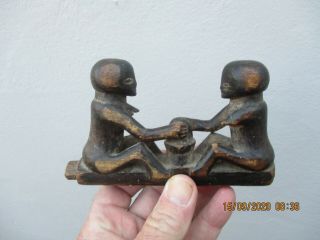 An Antique African? Carving Of Two Figures 18/19th Century?
