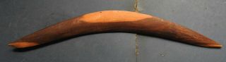 Old Aboriginal Mulga Wood Boomerang - 24 Inches (60 Cm) Long