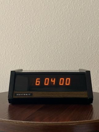 Vintage Heathkit Gc - 1094 Digital Alarm Clock 12/24 Hour / Ham