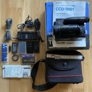 Vintage Sony Ccd - Tr81 Handycam Hi8 Video Recorder Player Read” -