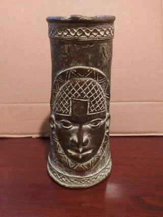 Large Antique African Bronze Cuff Tribal Currency Bracelet Sleeve Benin Nigeria