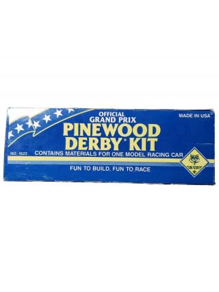 Vintage Cub Scout Official Grand Prix Pinewood Derby Kit No 1622