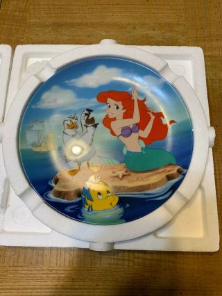 Disney Collector Plate Knowles The Little Mermaid " A Visit To The Surface "
