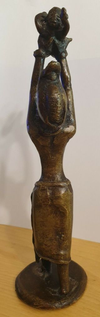 Vintage / Antique African Bronze Statue 9 1/2 