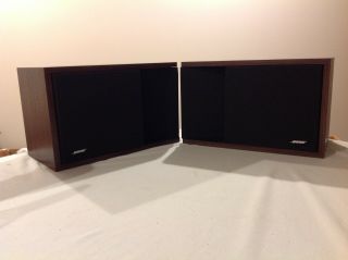 Vintage Bose 201 Series Ii Direct Reflecting Woodgrain Bookshelf Speakers