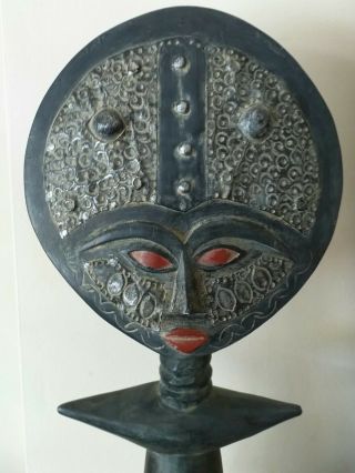 18 " Antique African Tribal Face Ashanti Fertility Doll