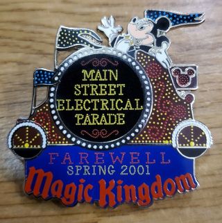 Disney Msep Main Street Electrical Parade Farewell 2 With Mickey Waving Pin