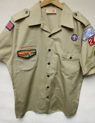 B5 Bsa Scout Uniform Shirt,  Size Mens Large,  Wulakamike Lodge Indiana