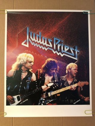 Judas Priest Group Vintage Poster 1980’s Rock & Roll Music Pinup